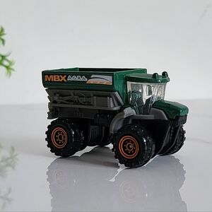 🚜 Mattel Matchbox MBX Sowing Machine” Farm Vehicle 2012 MB853 Green & Gray